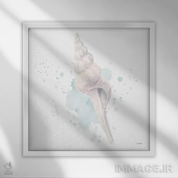 تابلو ساحل سالنتو شماره پنج اثر جیمز وینس - نمای قابدار سفید