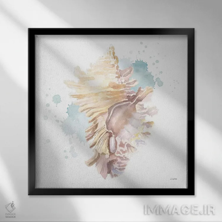 تابلو ساحل سالنتو شماره چهار اثر جیمز وینس - نمای قابدار مشکی