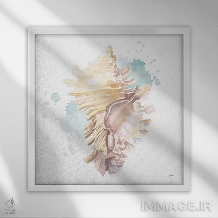 تابلو ساحل سالنتو شماره چهار اثر جیمز وینس - نمای قابدار سفید