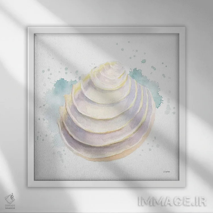 تابلو ساحل سالنتو شماره شش اثر جیمز وینس - نمای قابدار سفید