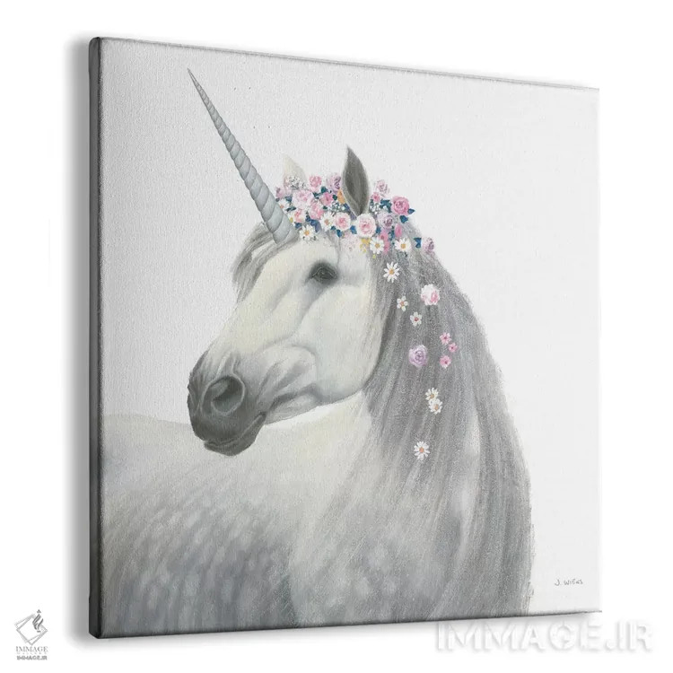 تابلو اسب شاخدار روح افسونشده شماره دو اثر جیمز وینس - نمای پرسپکتیو محصول