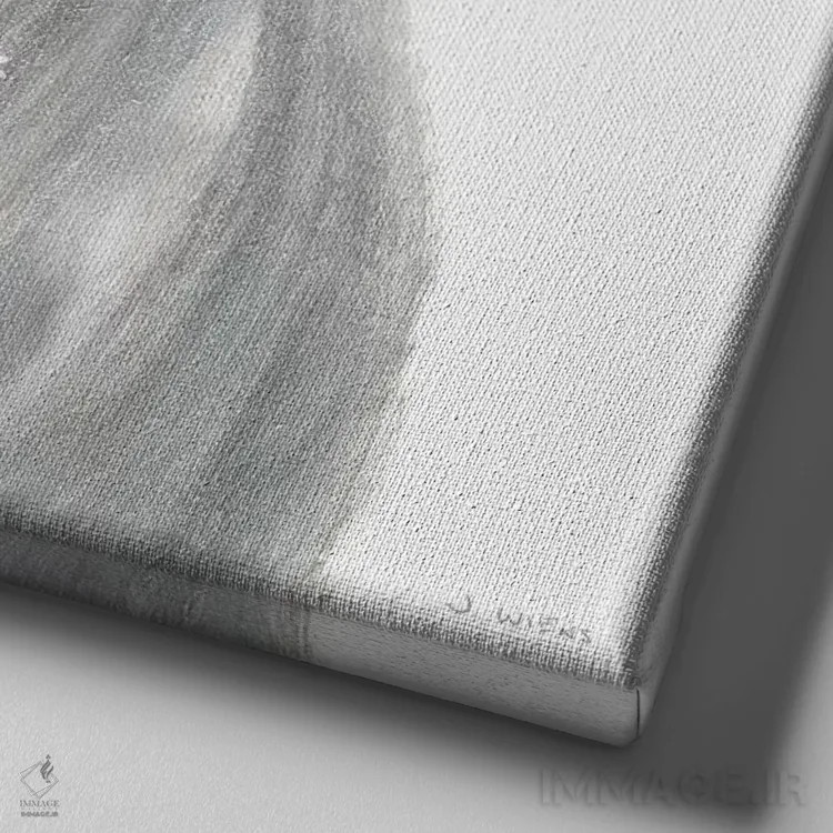 تابلو اسب شاخدار روح افسونشده شماره دو اثر جیمز وینس - نمای نزدیک بافت بوم