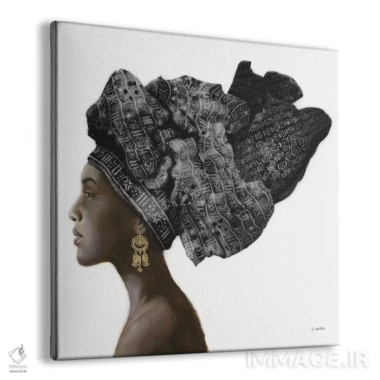 تابلو سبک ناب سیاه اثر جیمز وینس - نمای پرسپکتیو محصول