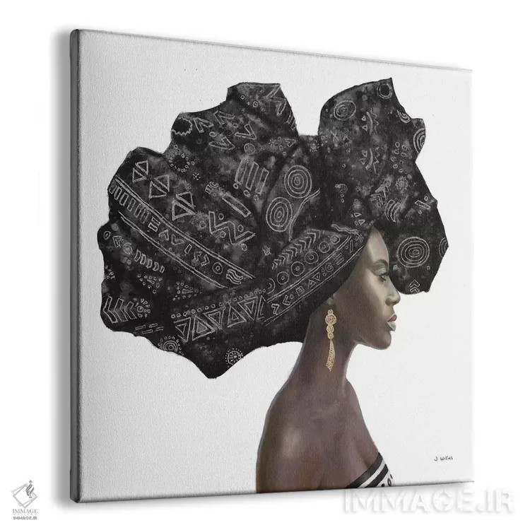 تابلو سبک ناب شماره دو (سیاه) اثر جیمز وینس - نمای پرسپکتیو محصول