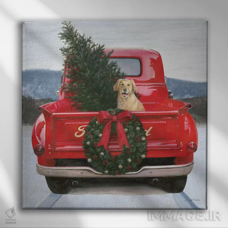 تابلو کریسمس در هارتلند شماره چهار (فورد) اثر جیمز وینس - نمای روبهرو روی دیوار