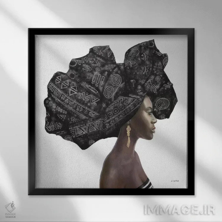 تابلو سبک ناب شماره دو (سیاه) اثر جیمز وینس - نمای قابدار مشکی