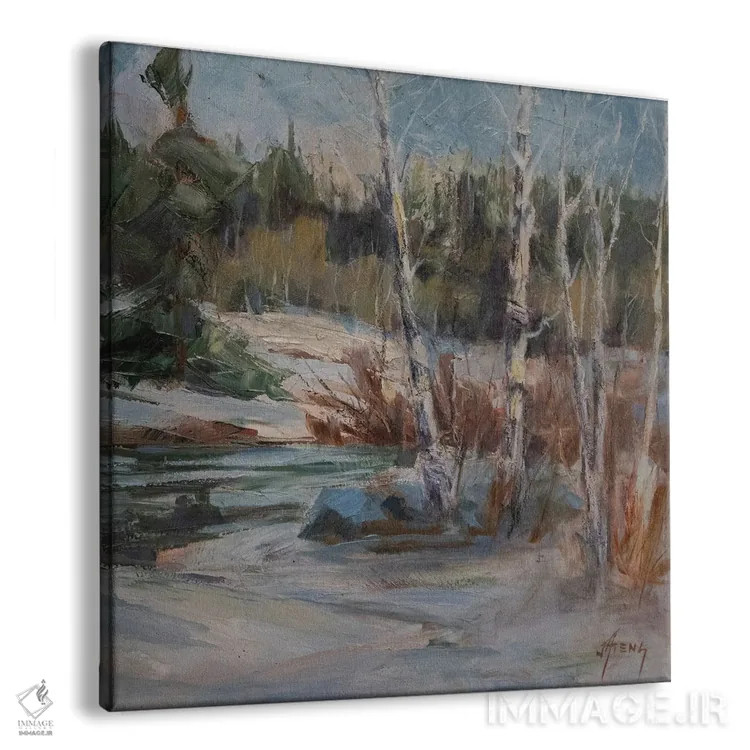 تابلو ذوب برف بهاری اثر جودی آهرنز - نمای پرسپکتیو محصول