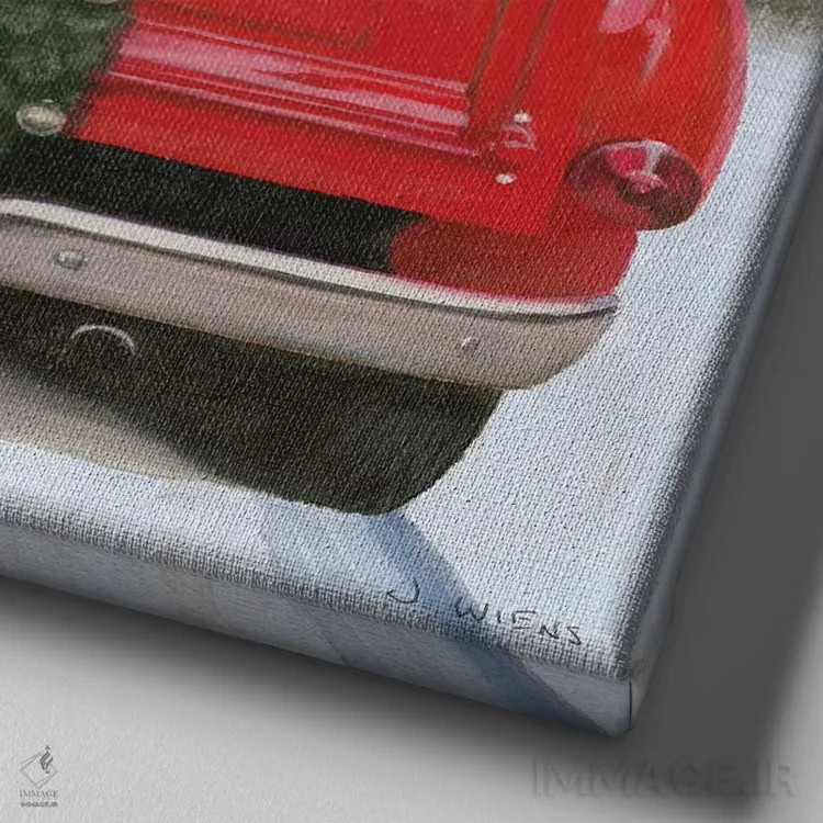 تابلو کریسمس در هارتلند شماره چهار (فورد) اثر جیمز وینس - نمای نزدیک بافت بوم