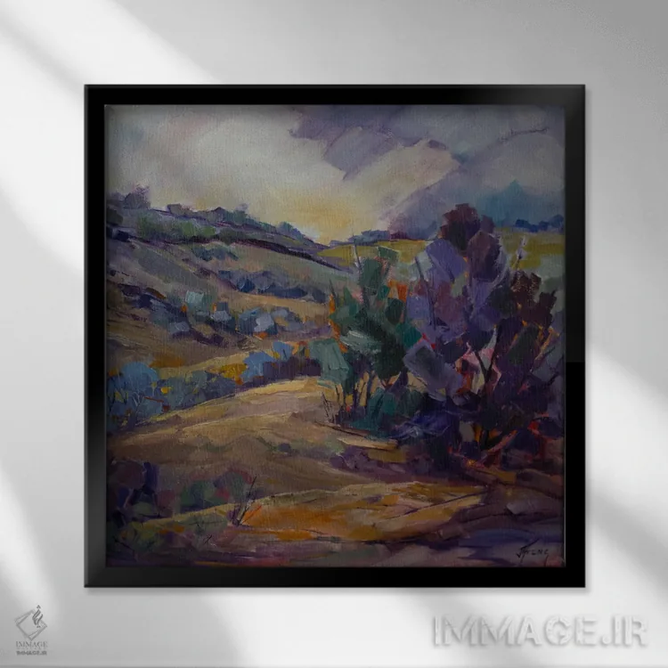 تابلو آوای تابستان اثر جودی آهرنز - نمای قابدار مشکی