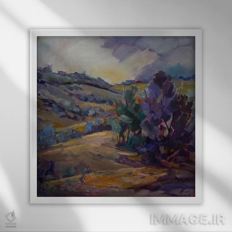 تابلو آوای تابستان اثر جودی آهرنز - نمای قابدار سفید