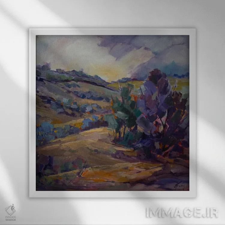 تابلو آوای تابستان اثر جودی آهرنز - نمای قابدار سفید