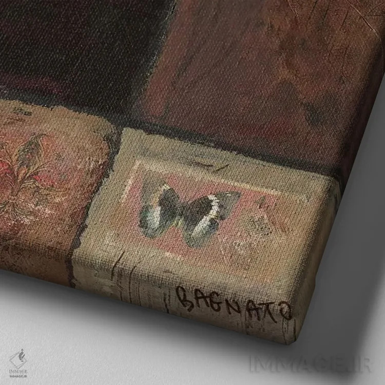 تابلو نسیم ماگنولیا شماره دو اثر جودی باگناتو - نمای نزدیک بافت بوم