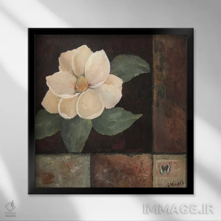 تابلو نسیم ماگنولیا شماره دو اثر جودی باگناتو - نمای قابدار مشکی