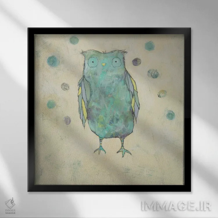 تابلو خالهای حیوانی شماره دو (خنثی) اثر جودی باگناتو - نمای قابدار مشکی