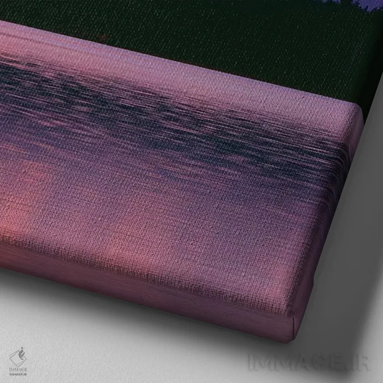 تابلو Mount Hood NF. Sunset light reddens north side of Mount Hood with first snow" اثر جان بارگر - نمای نزدیک بافت بوم