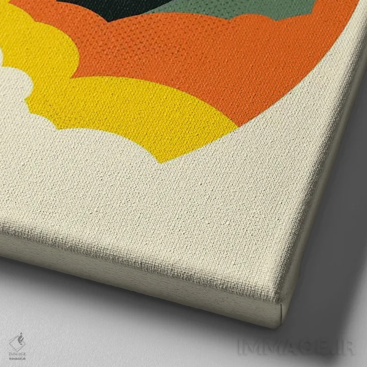 تابلو اکتشاف ۱ اثر جازبری بلو (هنرمند مدرن/برند هنری) - نمای نزدیک بافت بوم