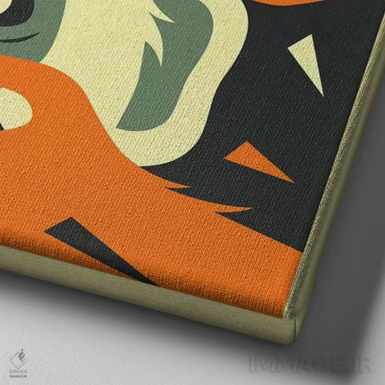 تابلو شر نکن ۱ اثر جازبری بلو (هنرمند مدرن/برند هنری) - نمای نزدیک بافت بوم