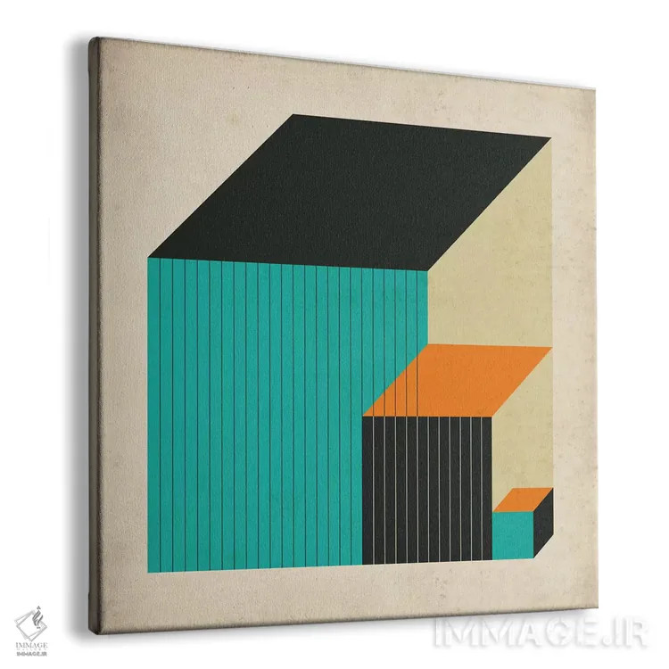 تابلو مکعبها XI اثر جازبری بلو (هنرمند مدرن/برند هنری) - نمای پرسپکتیو محصول