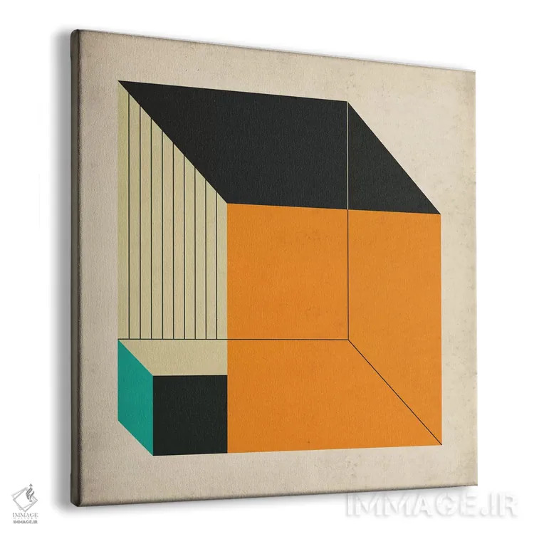 تابلو مکعبها XIV اثر جازبری بلو (هنرمند مدرن/برند هنری) - نمای پرسپکتیو محصول