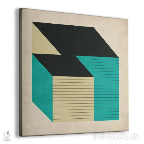 تابلو مکعبها XII اثر جازبری بلو (هنرمند مدرن/برند هنری) - نمای پرسپکتیو محصول