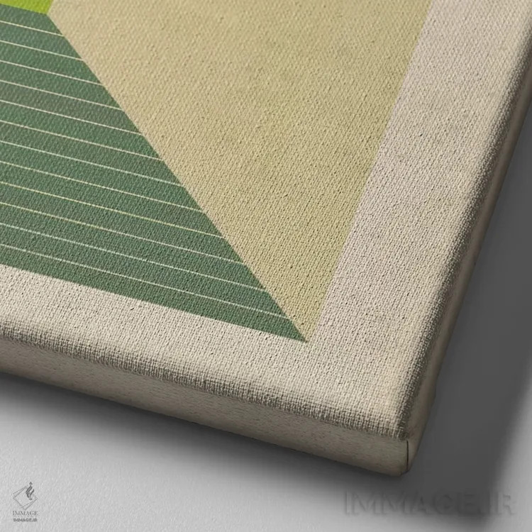 تابلو مکعبها XIII.V اثر جازبری بلو (هنرمند مدرن/برند هنری) - نمای نزدیک بافت بوم