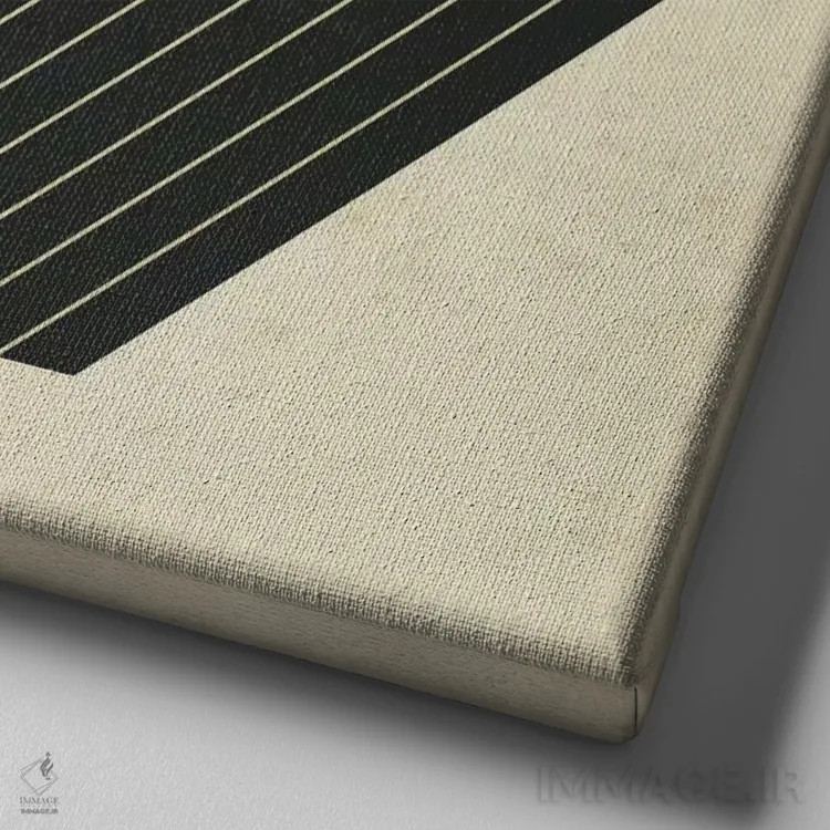 تابلو مکعبها XV اثر جازبری بلو (هنرمند مدرن/برند هنری) - نمای نزدیک بافت بوم