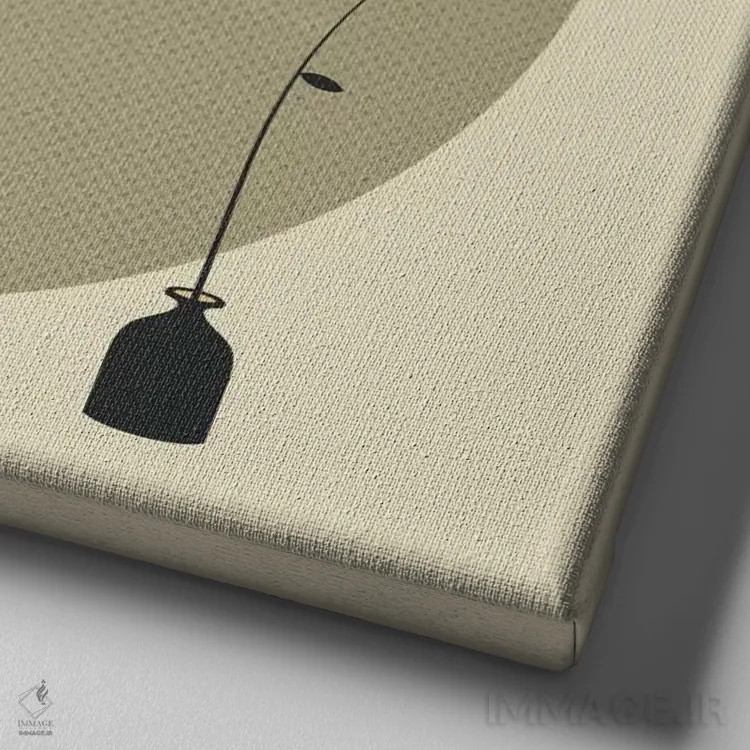 تابلو نگرنده اثر جازبری بلو (هنرمند مدرن/برند هنری) - نمای نزدیک بافت بوم