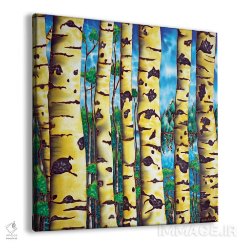 تابلو تنه توس کنارهٔ رُس اثر دنیل ژان-باپتیست - نمای پرسپکتیو محصول