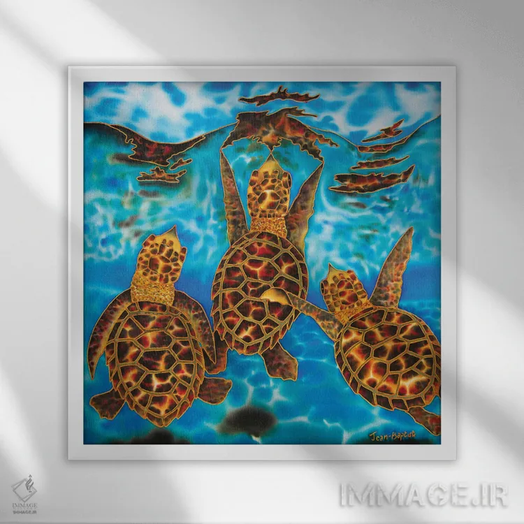 تابلو ترک لانه اثر دنیل ژان-باپتیست - نمای قابدار سفید