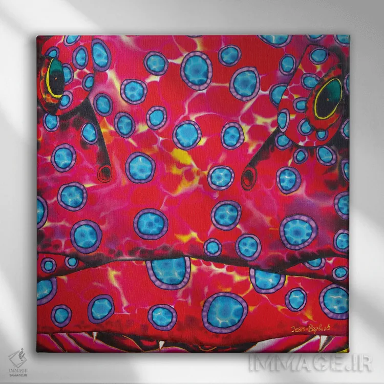 تابلو از نزدیک اثر دنیل ژان-باپتیست - نمای روبهرو روی دیوار