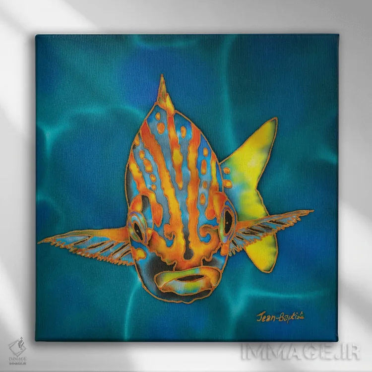 تابلو ماهی فریادکش دهانکوچک اثر دنیل ژان-باپتیست - نمای روبهرو روی دیوار