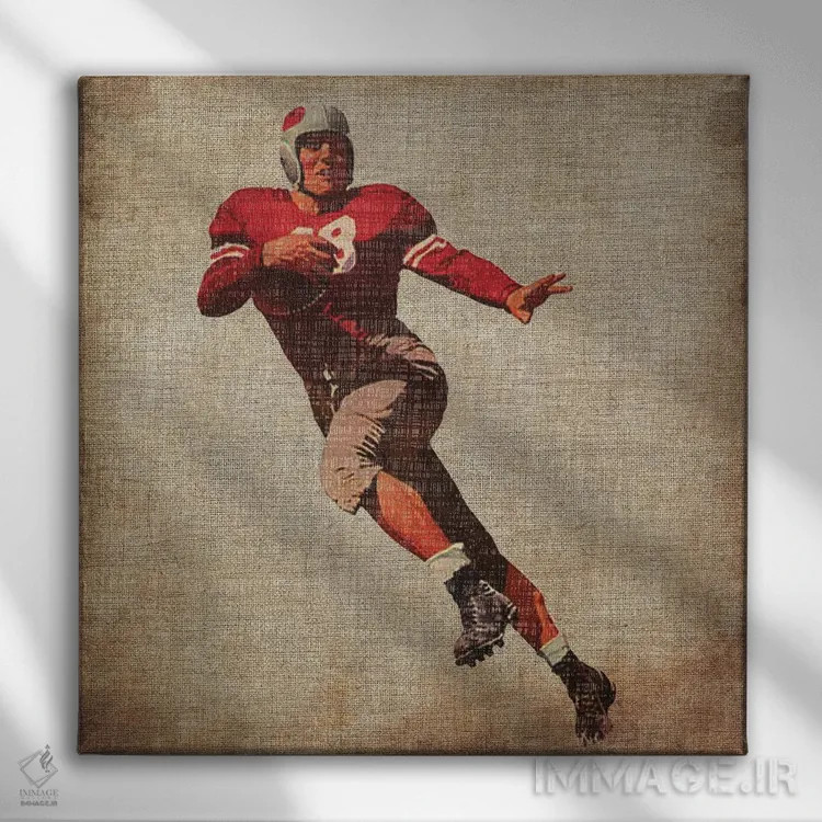 تابلو ورزشهای قدیمی IV اثر جان باتلر - نمای روبهرو روی دیوار