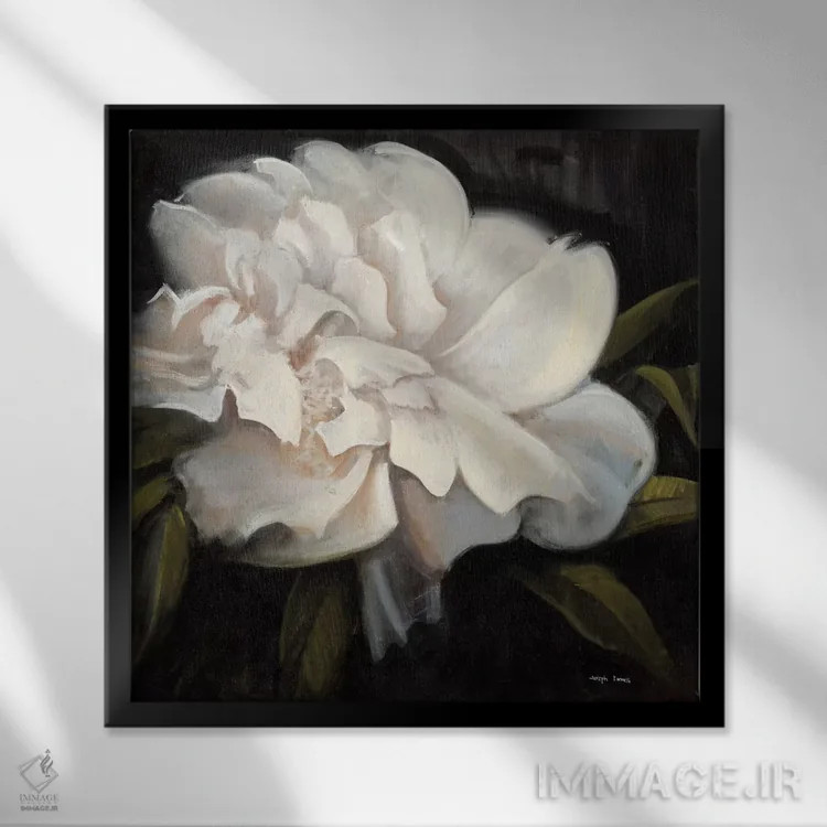 تابلو گل ۱ اثر جوزف کیتس - نمای قابدار مشکی