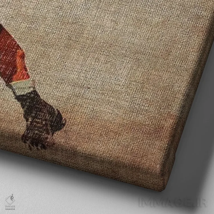 تابلو ورزشهای قدیمی IV اثر جان باتلر - نمای نزدیک بافت بوم