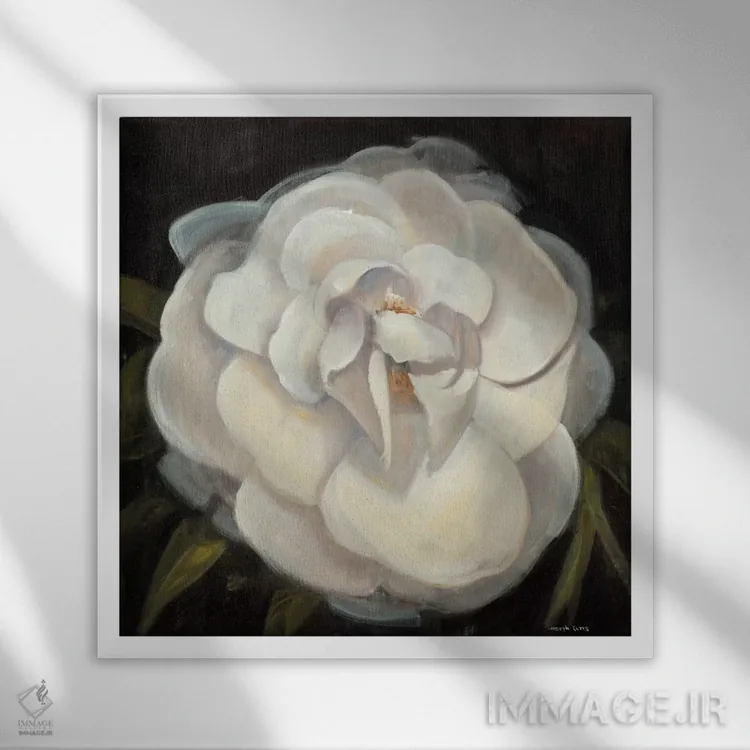تابلو گل ۲ اثر جوزف کیتس - نمای قابدار سفید