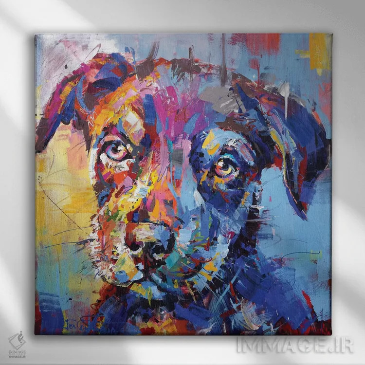 تابلو کلمبیا (سگ گله استرالیایی) اثر ژوس کوفرر - نمای روبهرو روی دیوار