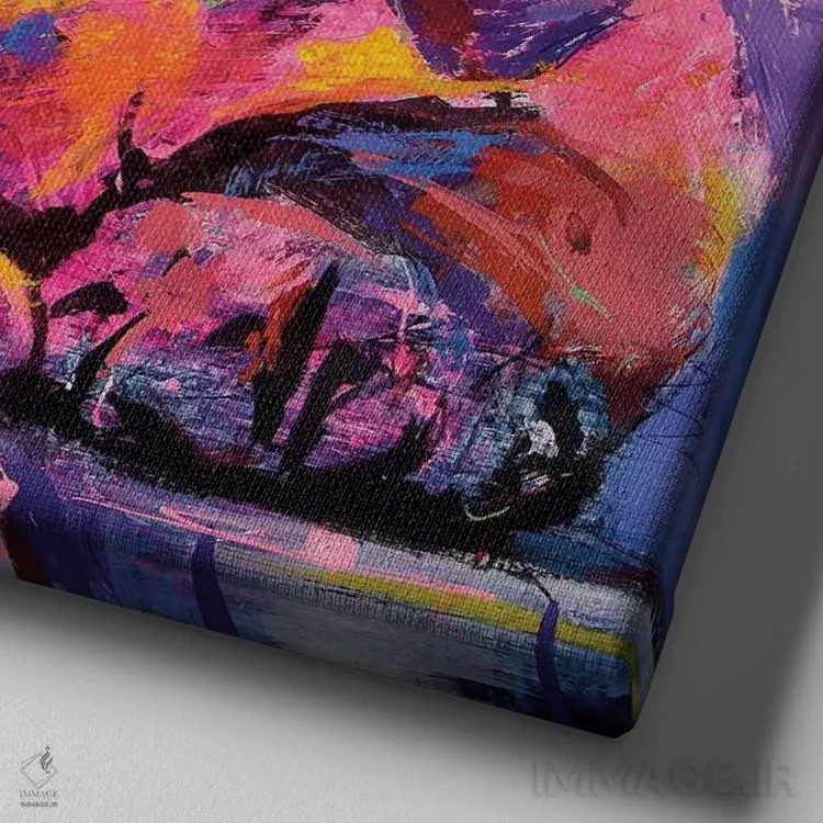 تابلو توله بول مستیف اثر ژوس کوفرر - نمای نزدیک بافت بوم