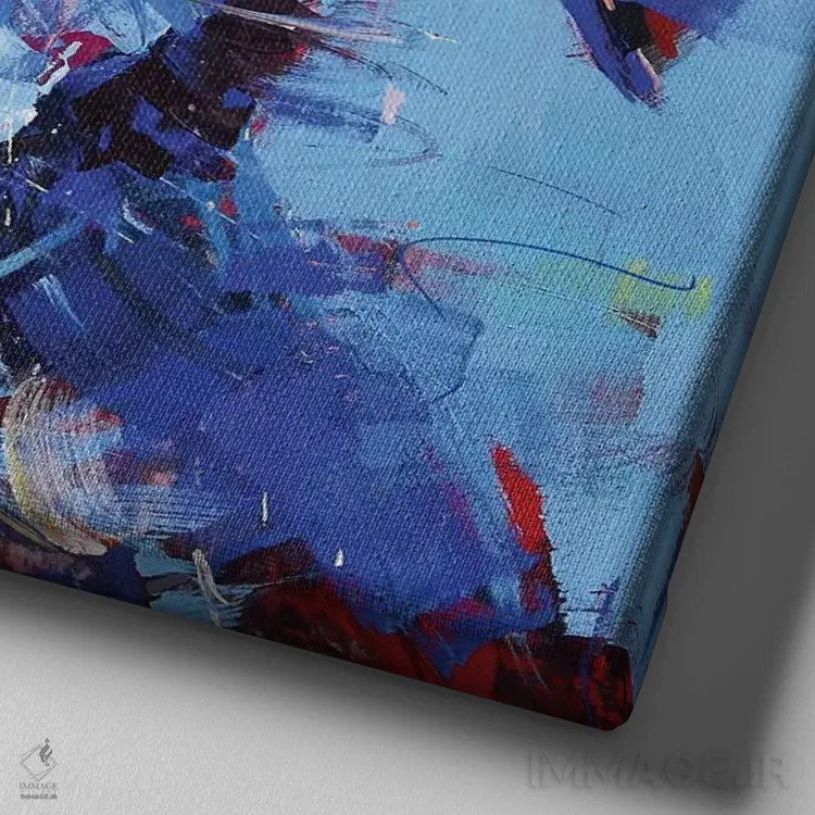 تابلو کلمبیا (سگ گله استرالیایی) اثر ژوس کوفرر - نمای نزدیک بافت بوم