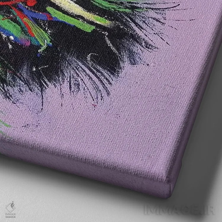 تابلو شترمرغ استرالیایی ۵۸ اثر ژوس کوفرر - نمای نزدیک بافت بوم