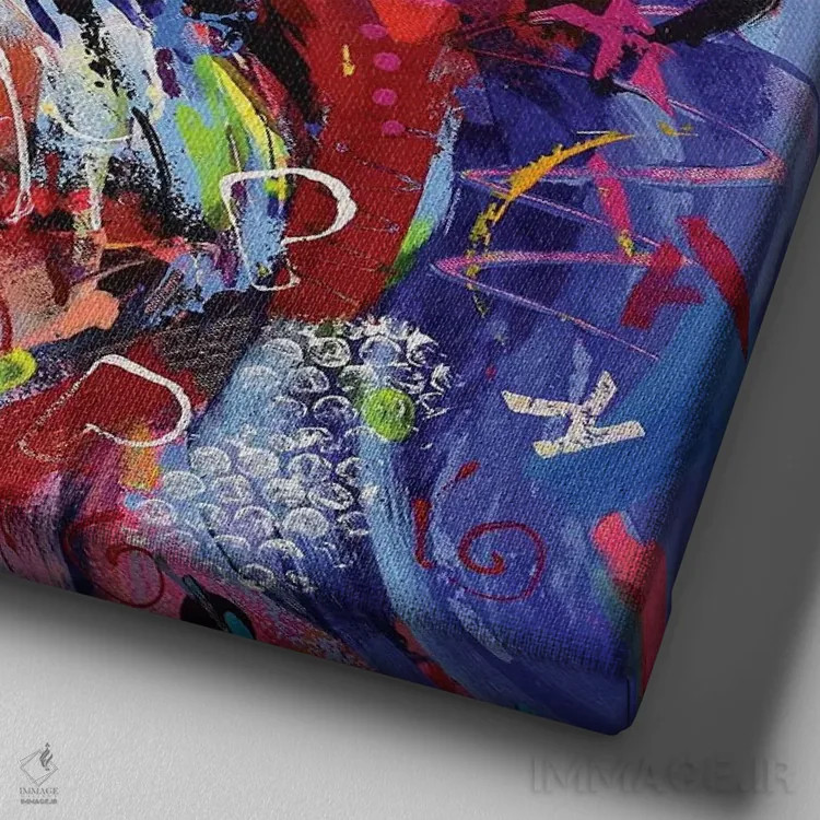 تابلو خرد اثر ژوس کوفرر - نمای نزدیک بافت بوم