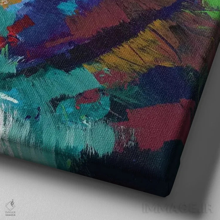 تابلو هاسکی مالاموت اثر ژوس کوفرر - نمای نزدیک بافت بوم