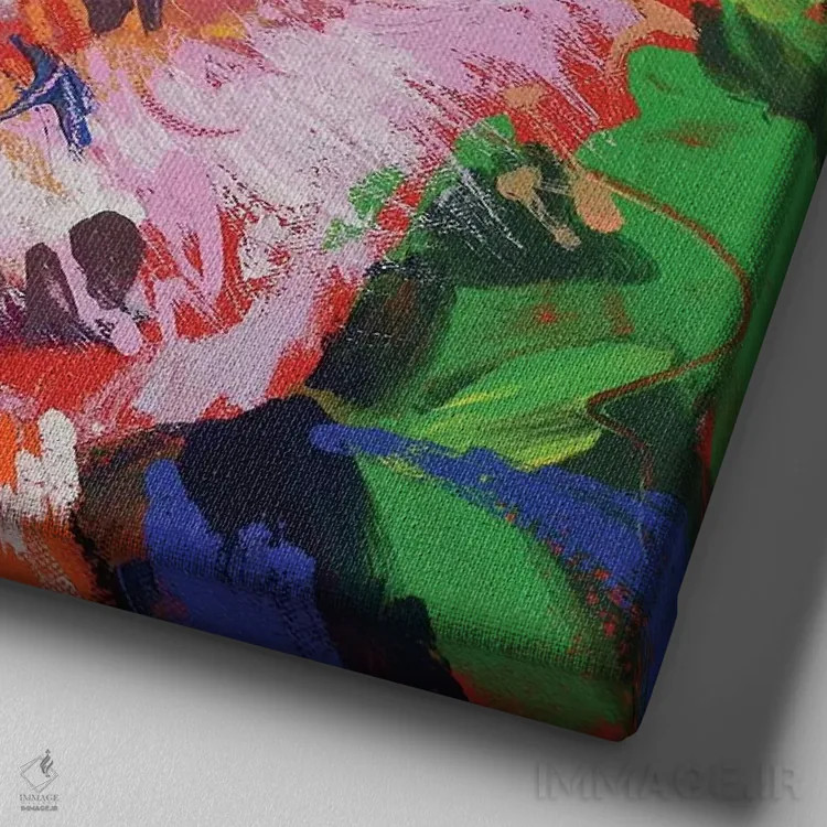 تابلو کوالا ۹ اثر ژوس کوفرر - نمای نزدیک بافت بوم