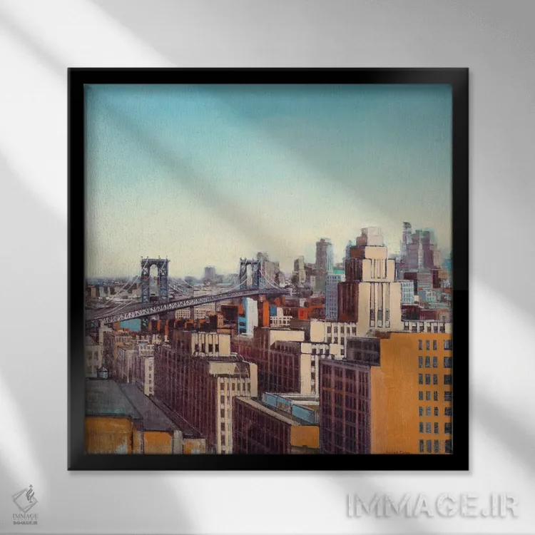 تابلو خط افق ۱ اثر جوزف کیتس - نمای قابدار مشکی