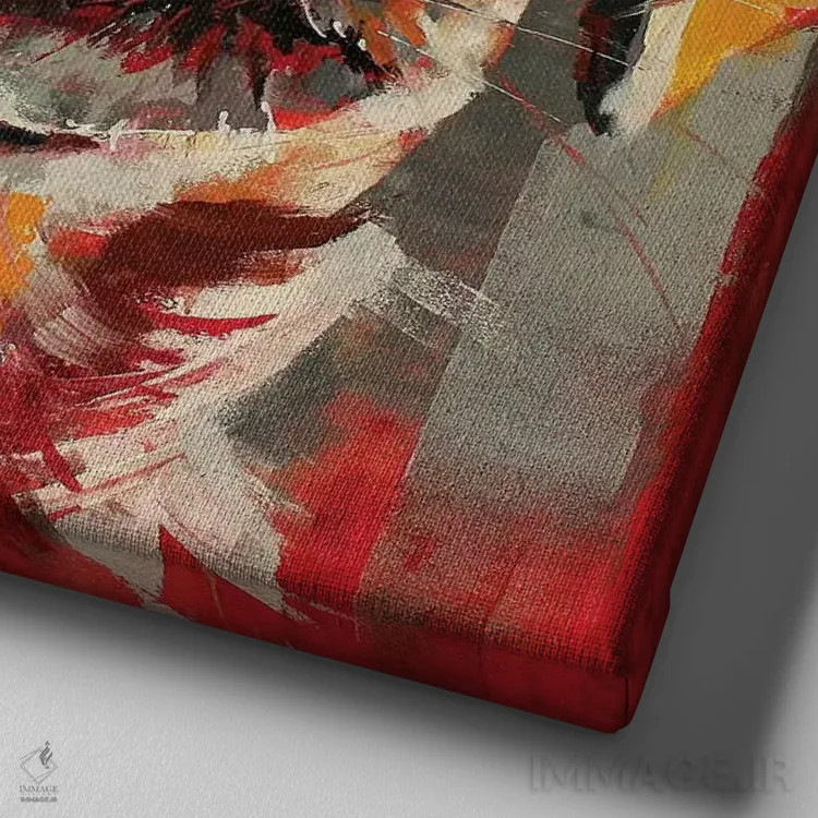 تابلو لابرادور ۱ اثر ژوس کوفرر - نمای نزدیک بافت بوم