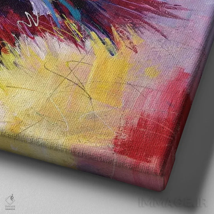 تابلو شترمرغ استرالیایی ۲ اثر ژوس کوفرر - نمای نزدیک بافت بوم