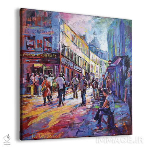 تابلو مونمارتر اثر ژوس کوفرر - نمای پرسپکتیو محصول