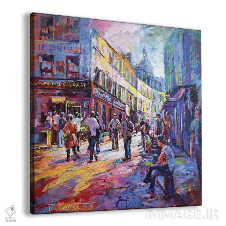 تابلو مونمارتر اثر ژوس کوفرر - نمای پرسپکتیو محصول