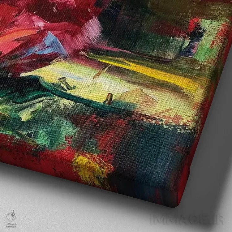 تابلو گالا (پرنده استرالیایی) اثر ژوس کوفرر - نمای نزدیک بافت بوم