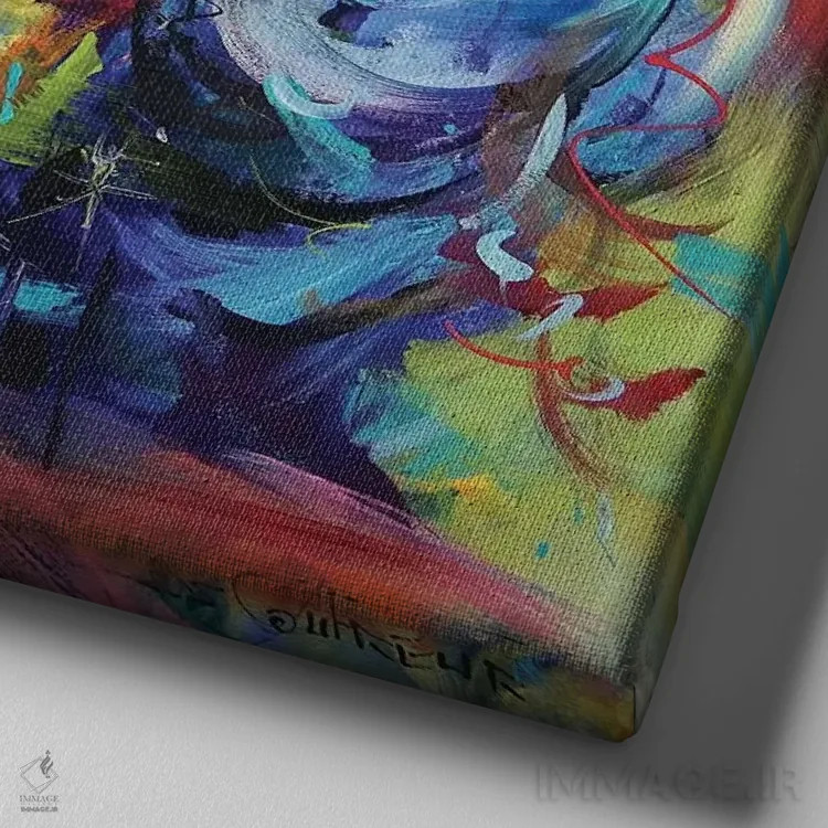 تابلو مرلین اثر ژوس کوفرر - نمای نزدیک بافت بوم