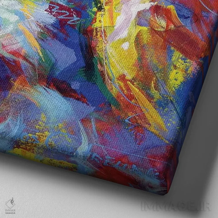 تابلو لابرادور ۲ اثر ژوس کوفرر - نمای نزدیک بافت بوم